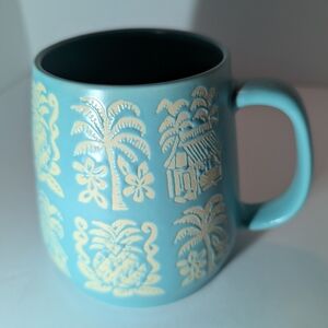 TIKI HUT Mallorca Blue Stoneware Mug